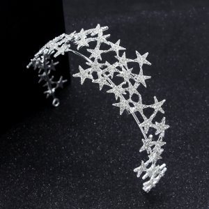 Crown Headband Star-shaped Rhinestone Hair Accessory